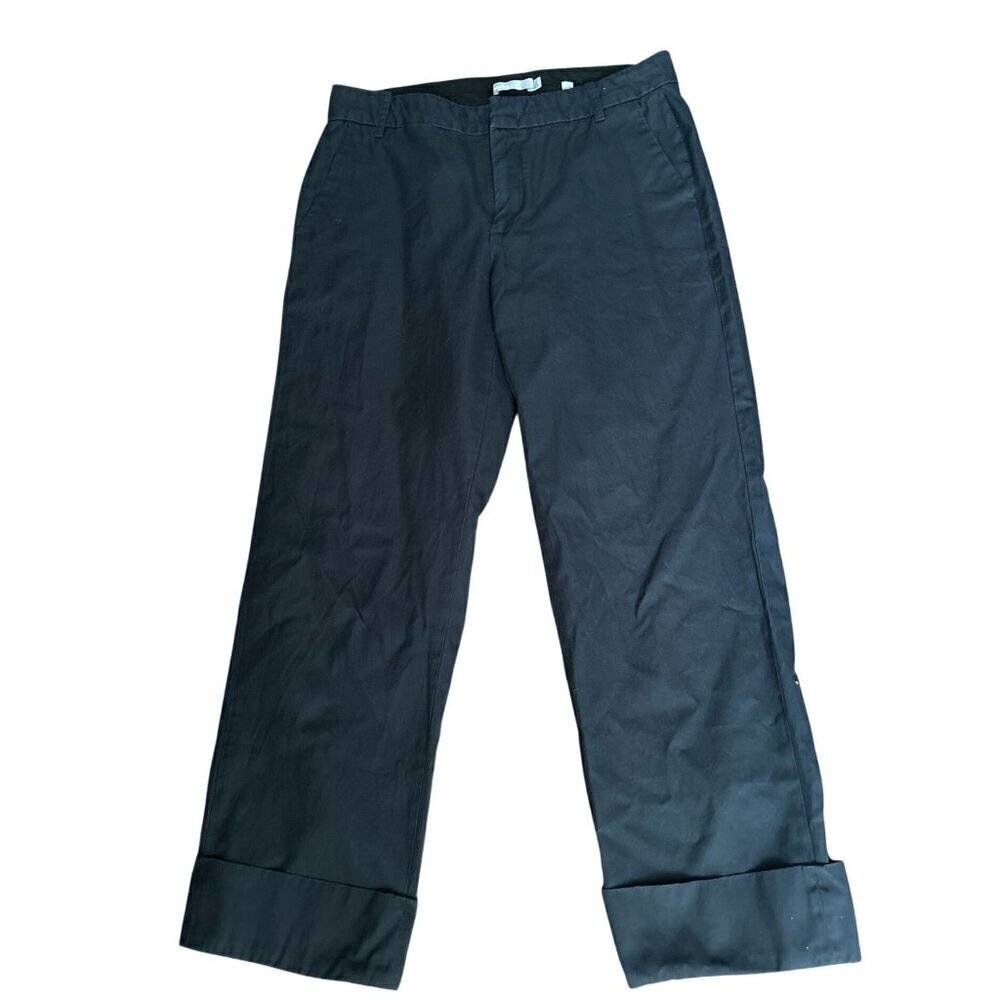 Vince Womens Blue Cropped Chino Pants Size 10 Cotton Blend
